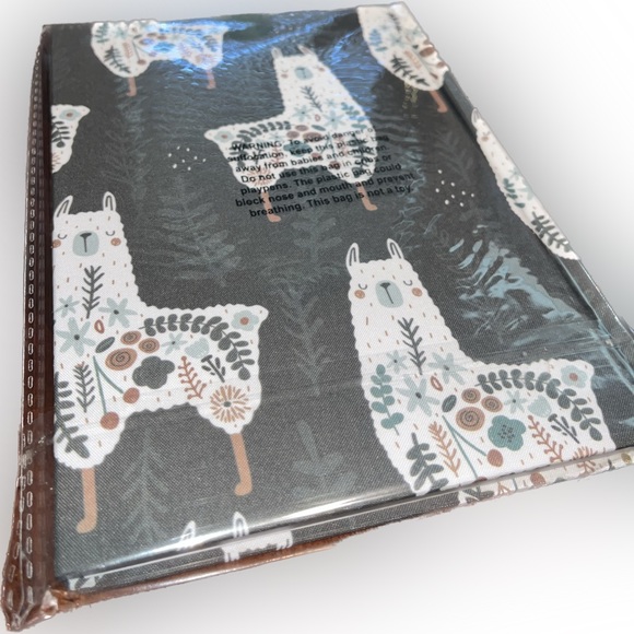 NIP / NWT Llama Floral Flowers Boho Golden Embellished Journal Lined Pages - Picture 4 of 8